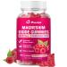 Magnesium Oxide Gummies 400mg for Nerve & Muscle Support - Chewable Supplement for Adults & Kids Sugar-Free Non-GMO Raspberry Flavor 60 Count