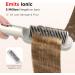 Prizm Hair Straightener Brush - Fast Heating 20s Anti-Scald Comb Negative Ions 4 Temp Settings LED Display Dual Voltage - Perfect for Home Salon (Champagne Silver - Buy Online on GoSupps.com
