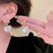 Shop Vintage Pearl Heart Drop Earrings | Gold Leaf Bridal Jewelry for Women - Buy Online on GoSupps.com