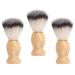Razor brush set 3-part for men bare cleaning brush soft hair wooden handle rich foam beard care brush hair-bearing rasier brush set for everyday use
