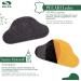 Sulpo 4 Pairs Real Leather Heel Cushions - Anti-Slip Heel Pads for Shoe Protection & Repair - Bladder & Friction Relief - Self-Adhesive Pecari Black - Buy Online on GoSupps.com