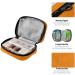 Buy Pfrewn 7-Day Pill Box & Travel Organizer | Compact Vitamin Supplement Holder in Orange - Buy Online on GoSupps.com