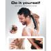 FERRISA Back Shaver Electric Back Shaver for Men with Detachable Handle Back Shavers with Nose Hair Trimmer & Facial Razor & 10 Blades(Black) - Buy Online on GoSupps.com