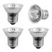 SCNNC E27 Reptile Heating Bulb UVA UVB Bulb Tortoise 50W 230V Dimmable Sunbathe Heat Lamp E27 Reptile Basking Bulb for Bearded Dragon Lizard Snake Gecko Turtle Chameleon Pack of 4