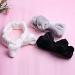 WSYUB Spa Headband Set - Bow Hair Band for Washing Face and Makeup, Fluffy & Soft Headbands for Skincare, Slumber Party Supplies - Black, White, Grey - Buy Online on GoSupps.com