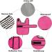 Shop Minezis Waterproof Dog Coat with Reflective Strips - Pink Adjustable Vest for Small & Medium Dogs (Dachshund S Size: 36-38cm) - Buy Online on GoSupps.com