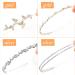 Yxiang Fashion Headband 4 Pack | Rhinestone Thin Metal Hair Bands | Butterfly Flower Design | Wedding Hair Accessories | Women and Girls Gift - Buy Online on GoSupps.com