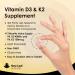 Vitamin D3 K2 - 4000iu & 100ug (MK7) 1 Year Supply for Immunity & Bone Health | Non-GMO Vegetarian Tablets | UK Made by New Leaf 365 - Buy Online on GoSupps.com