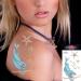 Konsait Mermaid Temporary Tattoos - 12 Large Sheets for Adults & Girls | Body Art Fake Tattoos for Mermaid Birthday Party Favors & Decorations - Buy Online on GoSupps.com