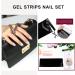 20 Stickers Semi Cured Nail Wraps Soft Self-Adhesive Gel Nail Stickers ZAHVIA Salon-Quality Gel Nail Polish Strips Manicure Stickers Set-Clear (UV/LED Lamp Required) - Buy Online on GoSupps.com