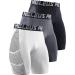 NELEUS Men's Compression Shorts Pack of 3 Small 6086# Black/Grey/White,3 Pack