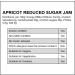 Wilkin & Sons Tiptree Apricot Reduced Sugar Jam / 6 x 200g jars/Vegetarian Vegan Coeliac friendly/Gluten-Free/Made in the UK - Buy Online on GoSupps.com