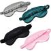 Experience Restful Sleep - Soft and Comfortable Sleep Mask with Silk Eye Cover Perfect for Travel Naptime and Insomnia Relief for Women Men- 4 Pack - Buy Online on GoSupps.com