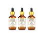 Greenwood essential natural argan oil (Moroccan) (Argania Spinosa) with glass dripper natural therapeutic quality cold -pressed (pack of three) 100ml x 3 (10 oz)