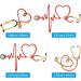 Henoyso 4 Pieces Stethoscope Brooch Pins - Heart Shaped Electrocardiogram Lapel Pins for Men & Women | Perfect for Clothing and Bag Decorations - Buy Online on GoSupps.com