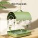 BUCATSTATE Bird Carrier Backpack with Perch Transparent Travel Bird Cage Bag Lightweight with Shade Cover Visible Window for Parrots Small Cockatiels Budgie and Other Similar Size Birds (Green) - Buy Online on GoSupps.com