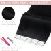 Silk-co Tape-In Real Hair Extensions Black 40 Pieces Real Hair Tape Extensions Remy Tape Glue Extensions Skin Weft 100 g No. 01 Jet Black 60 cm - Buy Online on GoSupps.com