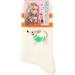 Depesche 12620 TOPModel City Girls Socks - Cream with Orange Stripes & Dachshund Motif | Size 31-35 - Ideal for Kids | International Shipping Available - Buy Online on GoSupps.com