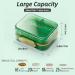 Weekly Pill Organizer - 7 Compartment Portable Moisture-Proof Travel Case for Vitamins Supplements & Medication - Green - Buy Online on GoSupps.com