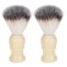2 Pack Men's Beard Brush Fine Synthetic Bristles Beard Brush Shaving Brush for Home Salon