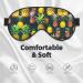 Tropical Fruits Pineapple Print Eye Mask - Unisex Soft Comfortable Light-Blocking Sleeping Mask - Buy Online on GoSupps.com