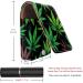 Buy Leather Lipstick Case Organizer with Mirror - Mini Lip Gloss Holder Bag | Colorful Fantasy Leaves - International Shipping Available - Buy Online on GoSupps.com