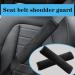 Car Safety Belt Protection - Removable 2-Part Pad for Adults & Children | Neck & Shoulder Comfort (Black) - Buy Online on GoSupps.com