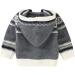 North Edge Baby Cardigan Hooded Sweater - 3-6 Months - Gray - Buy Online on GoSupps.com