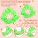 2 Pack Neon Hair Gum Scrunchy - Shining Green Satin Hair Ties for Women | Glittery Silk Hair Jewelry - Buy Online on GoSupps.com