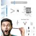 MEXITOP 19-Piece Ear Wax Remover Kit - Soft Silicone Reusable Ear Cleaner for Complete Ear Cleaning - Turbofan Structure - Blue - Buy Online on GoSupps.com