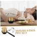 Homsfou Moxibustion Box - Copper Moxa Tool Holder for Acupuncture & Massage | 2pcs Golden 16x6cm - Buy Online on GoSupps.com