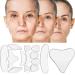 Reusable Silicone Pad Set for Face & Neck - 18 Pieces Wrinkle Patches for Forehead Eyes and Mouth - International Shipping Available - Buy Online on GoSupps.com