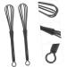 SOLUSTRE Fouets En Plastique Noir Lot De 5 Pour M lange Rapide Et Uniforme De Teintures Capillaires Et ufs Outil Semi-automatique Pour Salons Cuisine - Buy Online on GoSupps.com