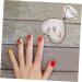 minkissy Nail Art Display Stand Earring Display Stand Nail Mixing Holder Nail Polish Earring Plate Holder Cosmetic Artist Mixing Nail Art Pallet Resin Nails Heart-shaped Acrylic Crystal 8.7x6.5cm Assorted Color 1 - Buy Online on GoSupps.com