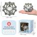 MCGMITT Teething Ball Sensory Toy for Babies | Soft Silicone Rattle for 0-12 Months | Grab, Chew and Shake Infant Toy | Green Gray - Buy Online on GoSupps.com
