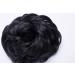 Real Fashion Hair Extensions: VOLUMINOUS Curly Messy Bun Scrunchie - Dark Black Hair Rubber Hairpiece for Updos - Buy Online on GoSupps.com