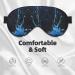 SSIMOO Tranquil Water Print Double-Sided Eye Mask | Soft Light Blocking Eye Cover for Better Sleep Quality - Black - Buy Online on GoSupps.com