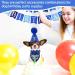 AOT Dog Birthday Party Supplies Plaid Cute Doggy Bandana Set with Happy Birthday Banner Cap Bowtie Birthday Number Puppy Birthday Outfits for Small Medium Dogs Pets Medium BLUE - Buy Online on GoSupps.com