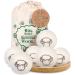 Dryer balls for tumble dryers - 6 xxl extra -red felt balls made of sheep's wool the natural fabric softener.Ideal for down jackets.Dryer Ball's dryer balls for down.