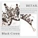 Aceorna Baroque Queen Crystal Wedding Crown - Black Rhinestone Tiara for Women - Buy Online on GoSupps.com