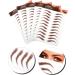 FOMIYES 20 Sheets Eyebrow Stickers Eyebrow Waterproof Simulation Eyebrow Authentic Eyebrow Fake Eyebrows 1 count (Pack of 1) Brownx4pcs - Buy Online on GoSupps.com