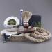 Haryali London 5-Piece Maroon Antique Shaving Kit with Black Badger Hair Brush, 3 Edge Razor, Bowl, Soap, and Alum Pencil - Ideal Men's Grooming Set - Buy Online on GoSupps.com