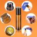 Esteopt 16PC Essential Oil Roller Ball Bottles - 10ml Portable Glass Perfume Bottles with Stainless Steel Rollers for Wellness & Massage - Buy Online on GoSupps.com