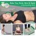 Generise Acupressure Mat and Pillow Set for Men & Women - Pain Relief for Back, Neck, and Muscles - Includes Travel Bag - Green with White Spikes - Buy Online on GoSupps.com