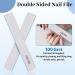 12pcs 100/100 Grit Nail Files for Acrylic and Poly Nail Extensions - Double Sided Emery Boards for Hard Nails - Washable and Durable - Buy Online on GoSupps.com