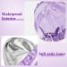Arqumi Reusable Shower Cap with Ribbon Bow | Waterproof Double-Layer Bath Cap for Women Men | Large Elastic Hair Bonnet for Long Thick Hair - Purple C Shower Cap - Buy Online on GoSupps.com