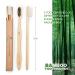 Set of 10 Eco-Friendly Bamboo Toothbrushes with Soft Bristles - Biodegradable and Vegan Charcoal Toothbrushes for Sensitive Gums - Buy Online on GoSupps.com