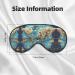 World Geography Map Print Sleep Mask - Double-Sided Eye Mask for Sound Sleep & Skin Care - Buy Online on GoSupps.com