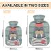 Hot Water Bottle with Cover 2L - BPA Free Walrus Design for Pain Relief & Cramps | International Shipping - Buy Online on GoSupps.com