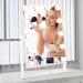 HUONUL Hollywood Makeup Mirror with Lights - 12 LED Bulbs, Dimmable, Large Lighted, 3 Colors Lighting, 10X Magnifying, Touch Control - Buy Online on GoSupps.com